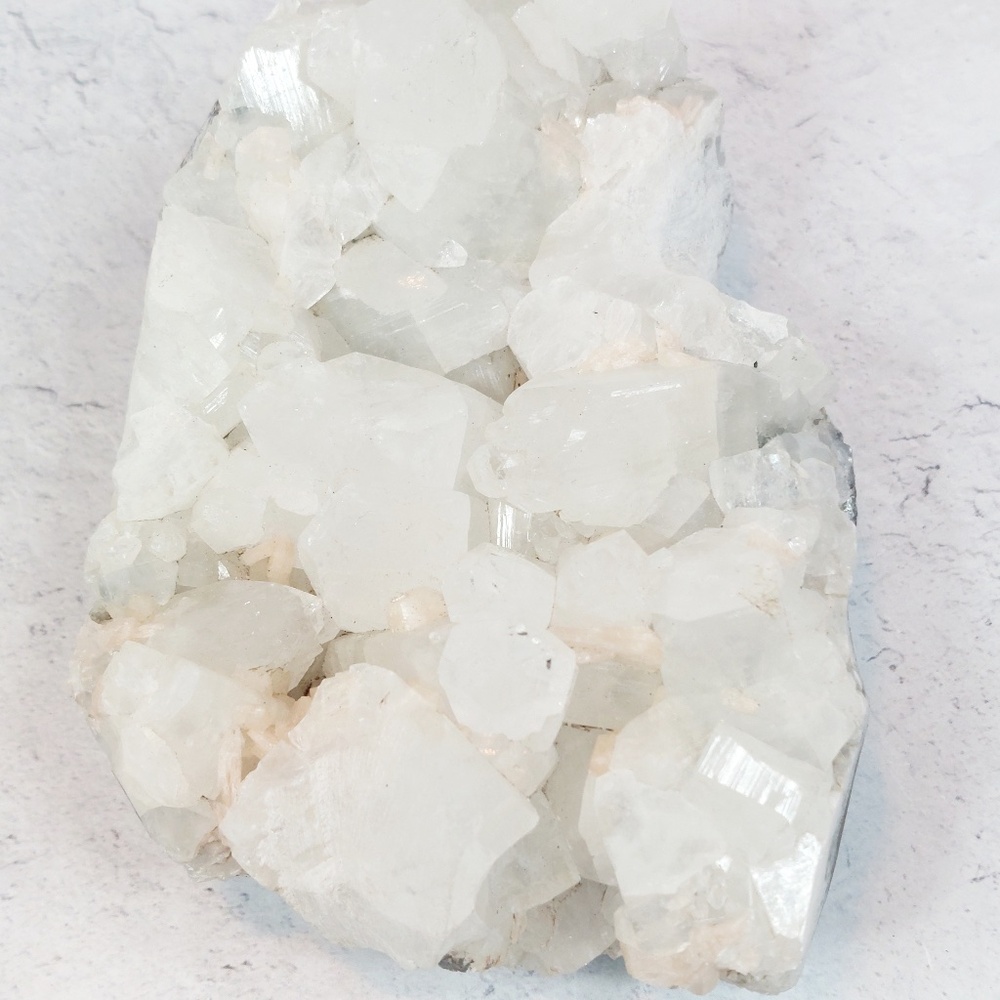 Apophyllite Cluster w/Stilbite Inclusions | Clarity • Angelic Connection